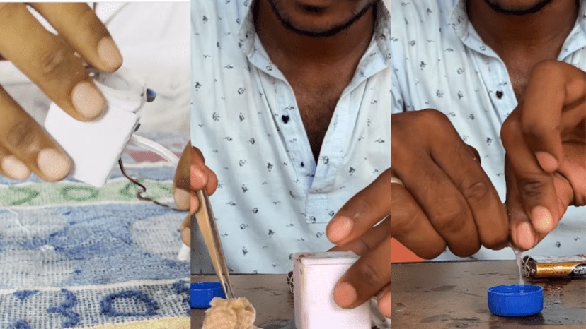 Andhra Pradesh man makes world's smallest' washing machine Watch how it works