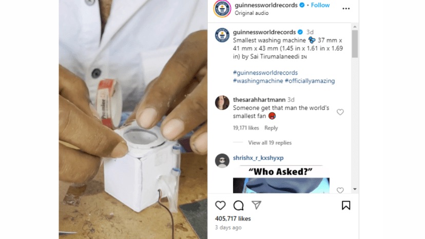 Andhra Pradesh man makes world's smallest' washing machine Watch how it works