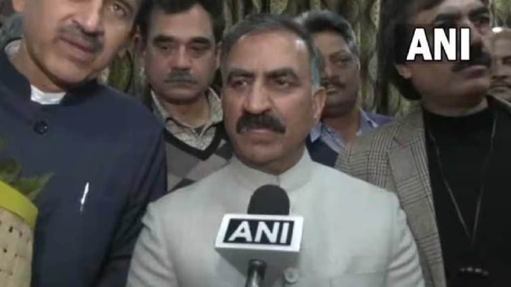 CM Sukhwinder Singh Sukhu