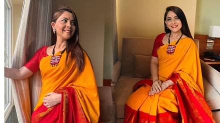 Marathi actress sonalee kulkarni wish fans for Marathi Bhasha Gaurav Din 2024 Marathi actress sonalee kulkarni wish fans for Marathi Bhasha Gaurav Din 2024