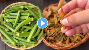 Tired of eating Bhindi bhaji So made home made Kurkure Bhindi Okra in just ten minutes Note this crispy recipe
