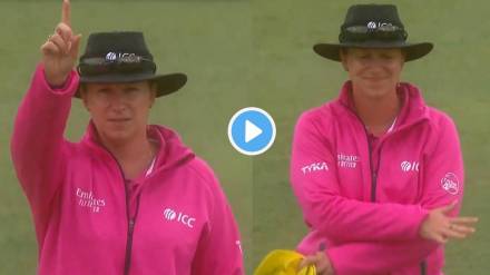 funny video of the umpire in the Australia vs South Africa women's