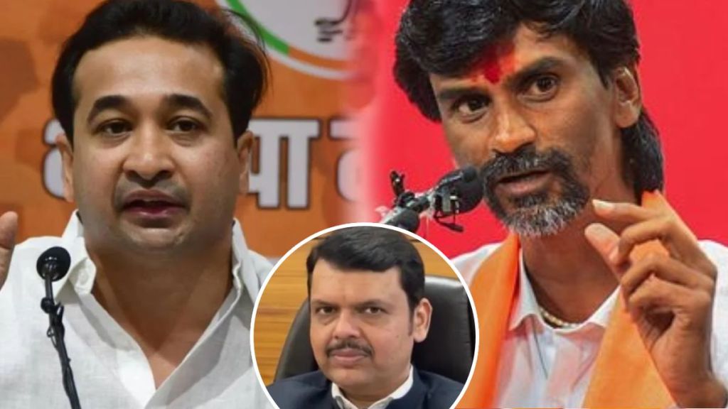 Nitesh Rane on Manoj Jarange patil devendra fadnavis