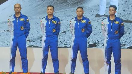 PM Modi Announces Four Astronauts For India’s Gaganyaan Mission Marathi News, Prashanth Balakrishnan Nair, (Group Captain) Angad Prathap, Ajit Krishnan and Shubanshu Shukla