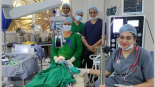 thane marathi news, two year old girl got her sight marathi news, cataract surgery marathi news, thane district hospital marathi news