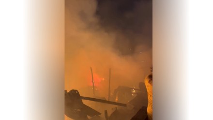 A massive fire breaks out in a slum in Govandi Mumbai news