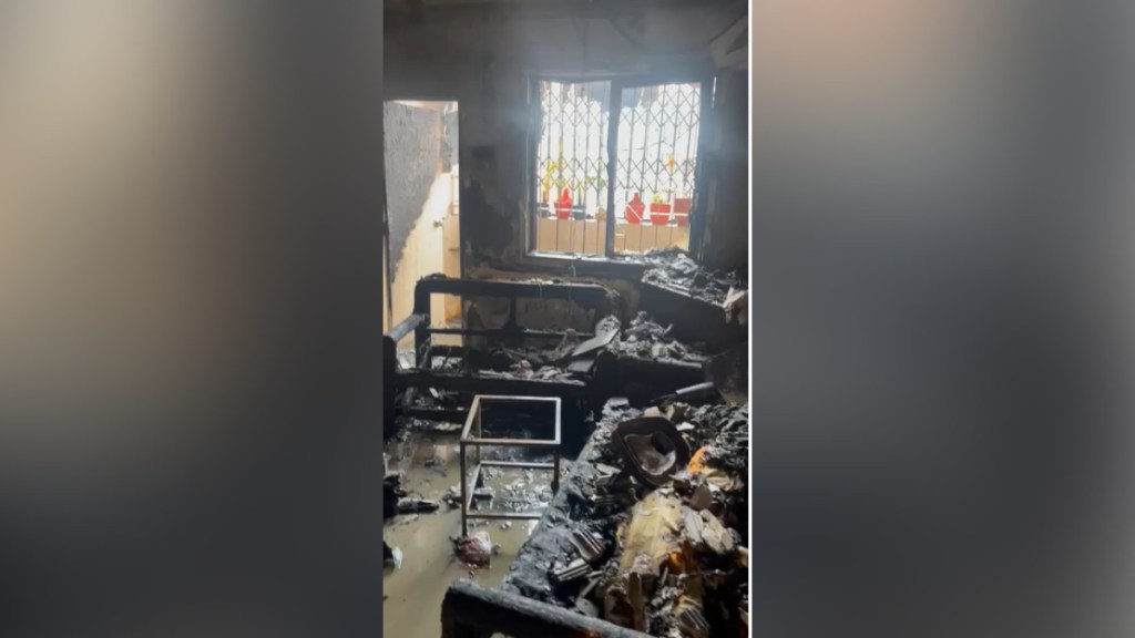 pune fire broke out private office Dhayari Phata Sinhagad road