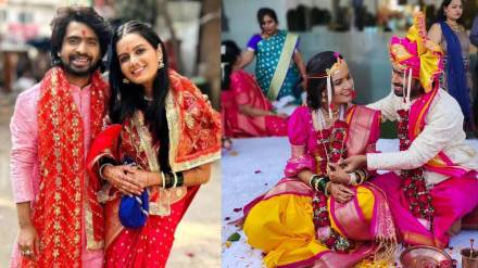 prathamesh parab visit mumbadevi mandir along with wife