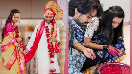 prathamesh parab had funwedding ceremony with kshitija-ghosalkar