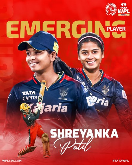 Purple Cap to Shreyanka Patil for taking most wickets in WPL 2024