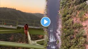 stunt video young girls stunt by jumping from height watching the video