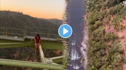 stunt video young girls stunt by jumping from height watching the video