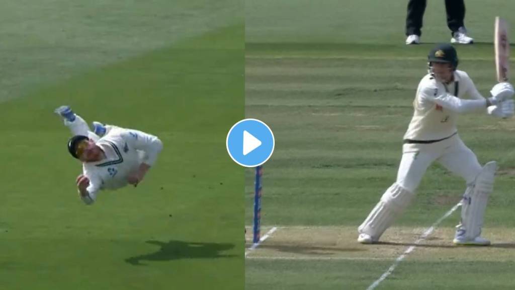 Glenn Phillips Catch Video Viral In New Zealand Vs Australia 2nd Test Glenn Phillips Catch Video Viral In New Zealand Vs Australia 2nd Test