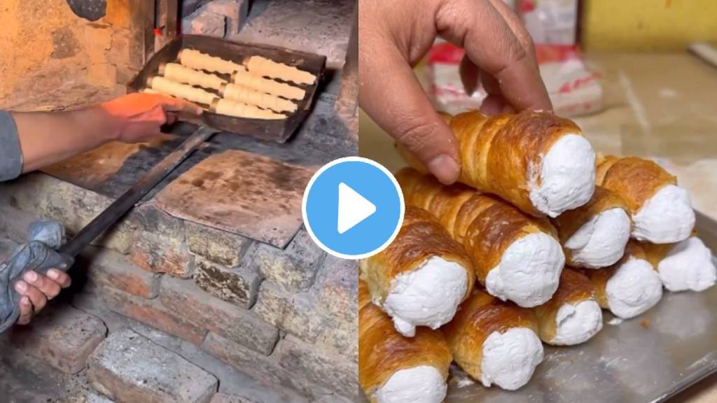 Viral Video Shows childhood favourite crispy twisted sweet Cream Rolls making in a factory
