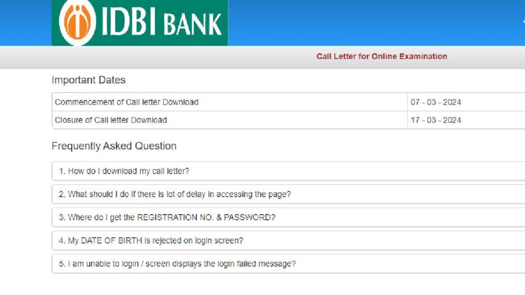 IDBI Recruitment 2024