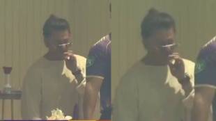 IPL 2024 Shahrukh Khan Smoking in Stadium During Match Between KKR vs SRH Video Viral