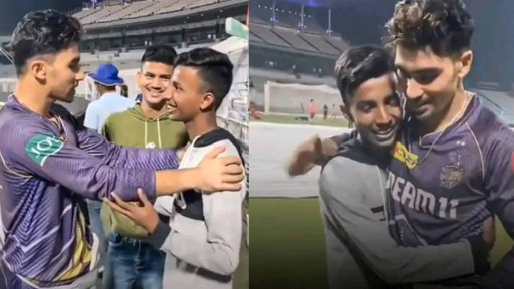 IPL 2024 Rahamanullah Gurbaz Gifts Batting Gloves to Young Fan at Eden Gardens IPL 2024 Rahamanullah Gurbaz Gifts Batting Gloves to Young Fan at Eden Gardens