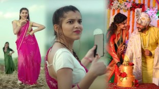 Prajakta Ghag Gulabi Sadi