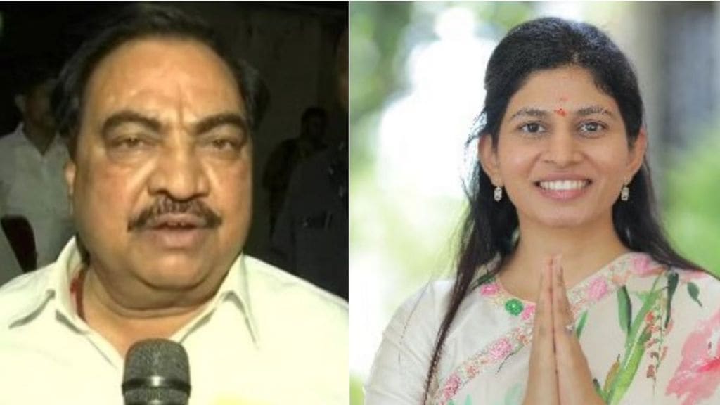 Raksha Khadse and Eknath Khadse