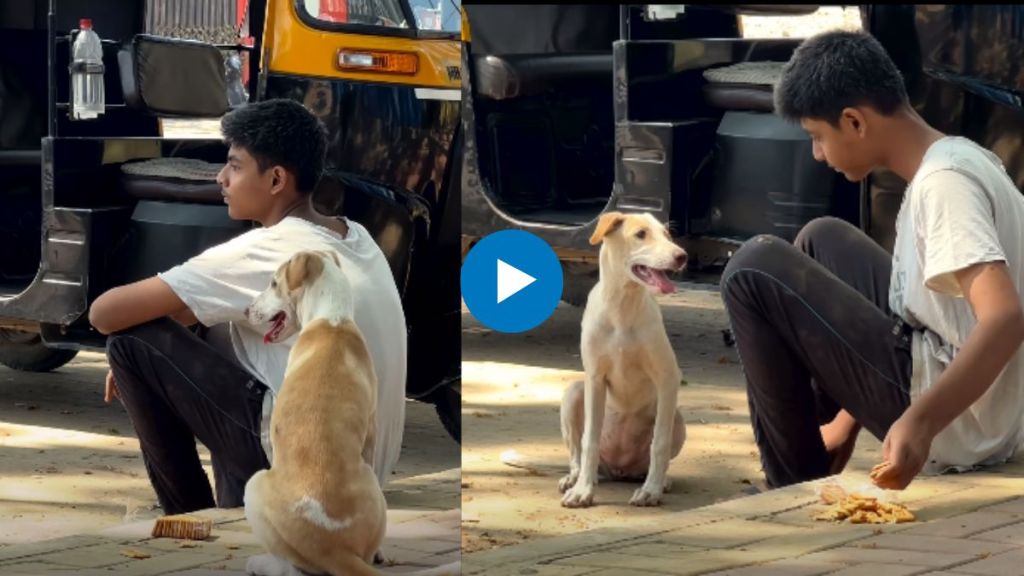 Viral video of boy helping dog