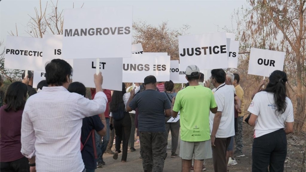 navi mumbai, environmentalist protest,