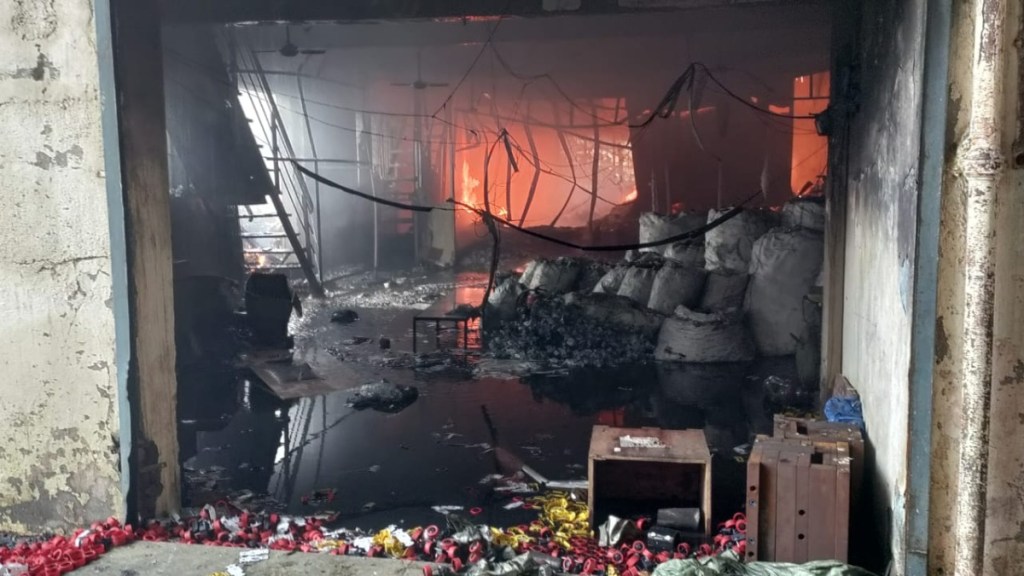 fire broke out in vasai industrial estate