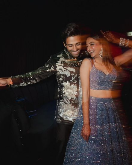 kriti kharbanda pulkit samrat romantic sangeet photos
