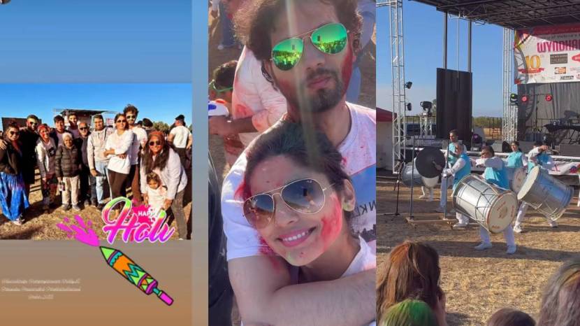 pooja sawant celebrates holi in australia with husband