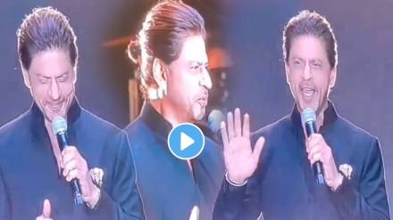 shah rukh khan speaks in gujarati at ambani bash pre wedding