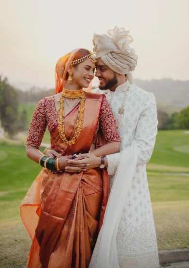 swarda thigale royal wedding look