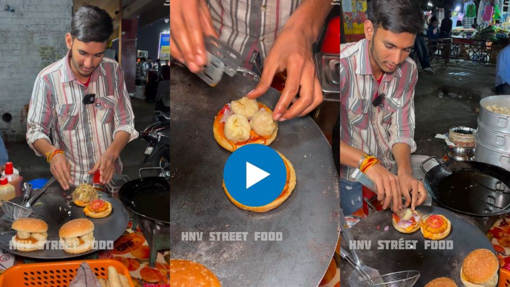 viral video street vendor selling momo burger viral video street vendor selling momo burger