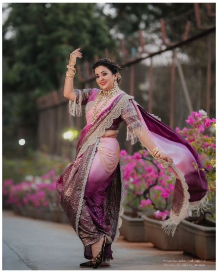 Apurva Nemlekar Nauvari Saree