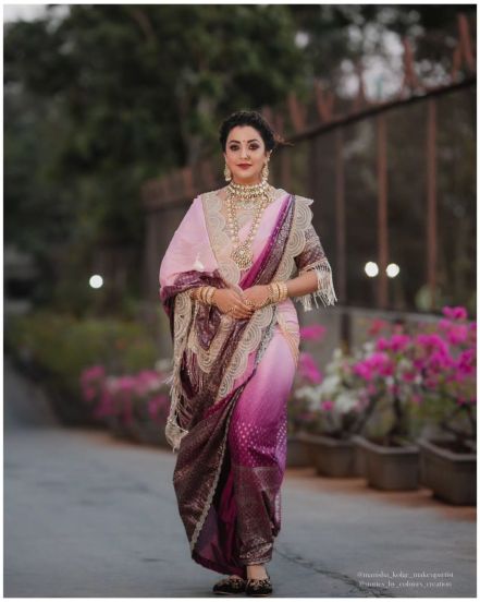 Apurva Nemlekar Nauvari Saree