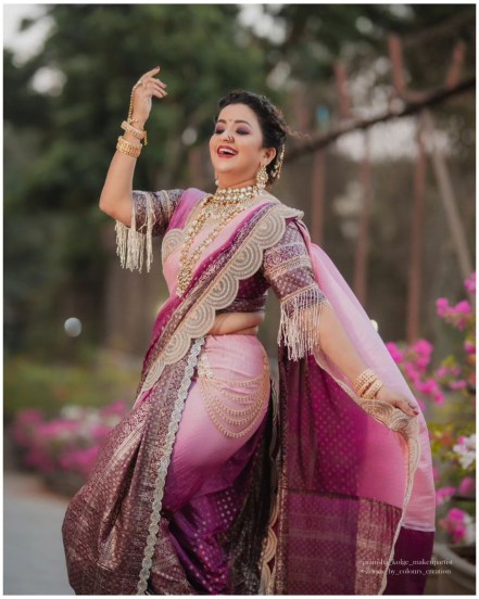 Apurva Nemlekar Nauvari Saree