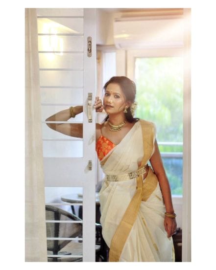 Ashwini Kasar South Indian Look