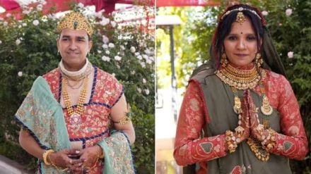Bhavesh Bhandari and his wife Jinal Bhavesh Bhandari and his wife Jinal