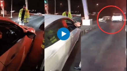 Viral video shows Pakistani woman attempting to run over traffic cop arrested Viral video shows Pakistani woman attempting to run over traffic cop arrested