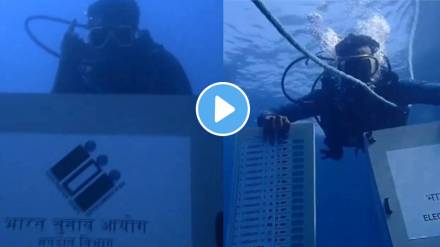 Chennai scuba divers unique voter awareness campaign plunged sixty feet underwater simulating the voting process