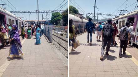 Dombivli railway station, roof platform Dombivli,