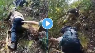 Viral Video Election Polling Personnel Brave trek to reach polling station in Arunachal Pradesh