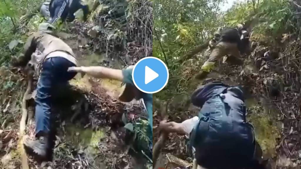 Viral Video Election Polling Personnel Brave trek to reach polling station in Arunachal Pradesh