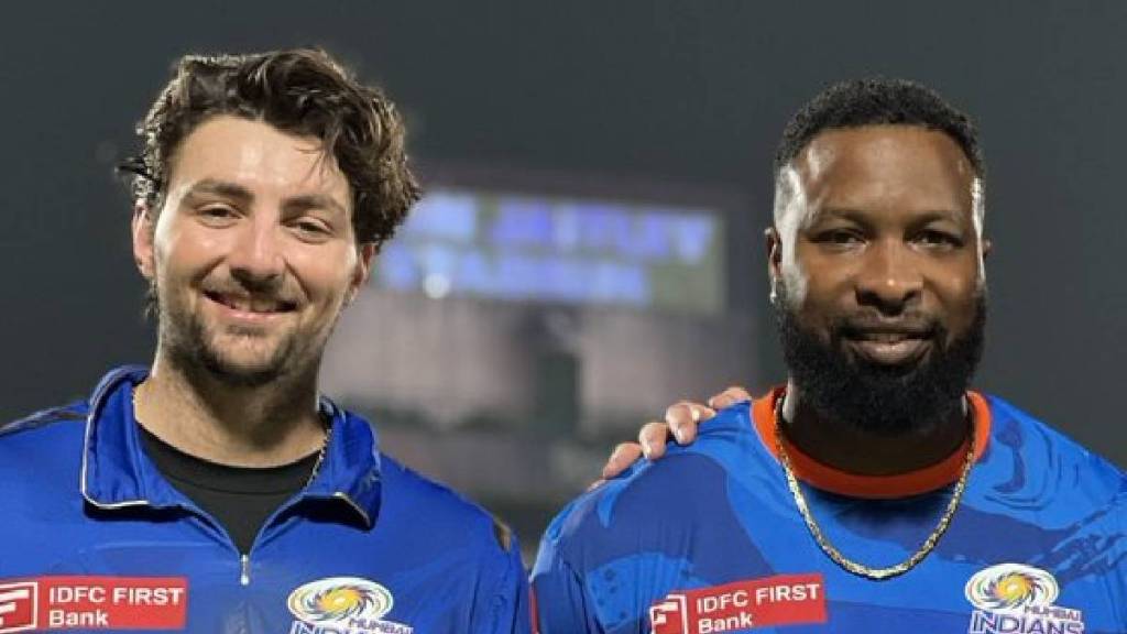 Mumbai Indians Kieron Pollard and Tim David Fined 20 Percent Match Fees for Breaching IPL Code of Conduct Mumbai Indians Kieron Pollard and Tim David Fined 20 Percent Match Fees for Breaching IPL Code of Conduct