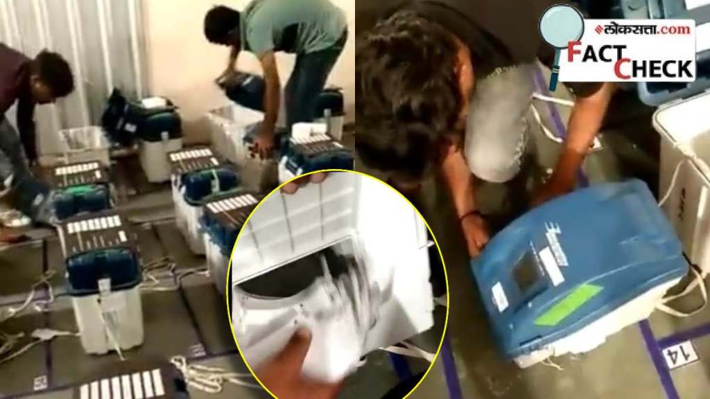 lok sabha election 2024 bjp tampered with vvpat machines sleeps after the first phase of loksabha election voting video viral lok sabha election 2024 bjp tampered with vvpat machines sleeps after the first phase of loksabha election voting video viral