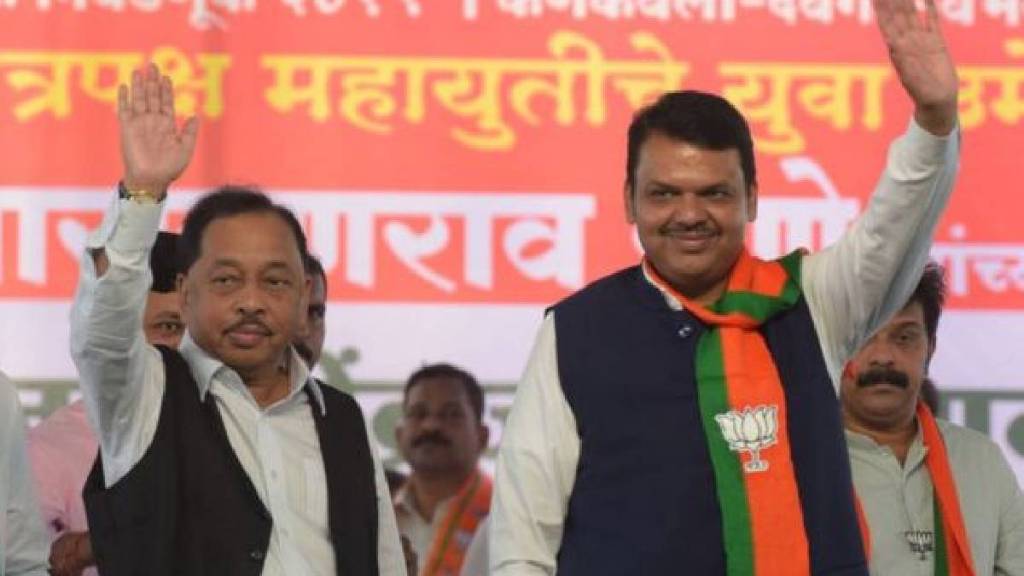 Narayan rane with Devendra Fadnavis Narayan rane with Devendra Fadnavis