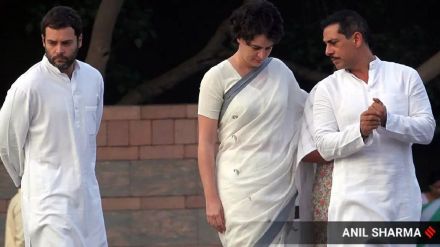 Robert vadra and rahul gandhi for amethi