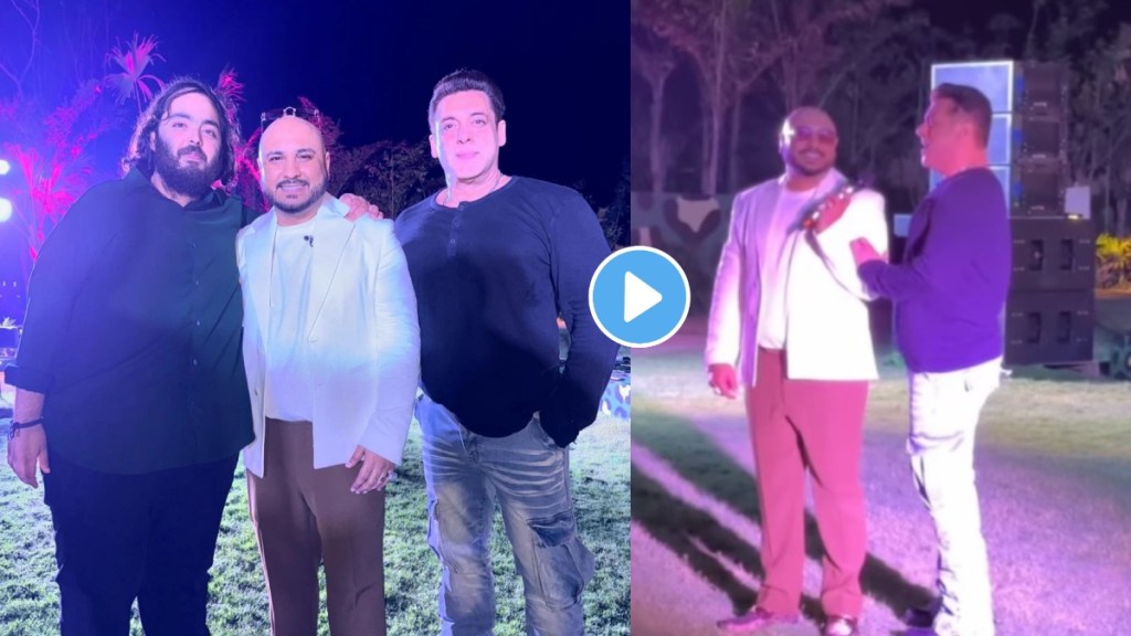 Salman Khan and B Praak at Anant Ambani birthday
