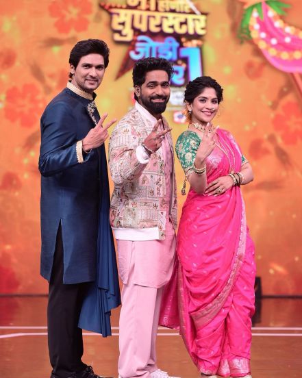 Samruddhi Kelkar Harshad Atkari At TV Show