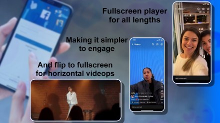 Facebook Update video player In vertical full screen That Offers alongside video playback controls Facebook Update video player In vertical full screen That Offers alongside video playback controls