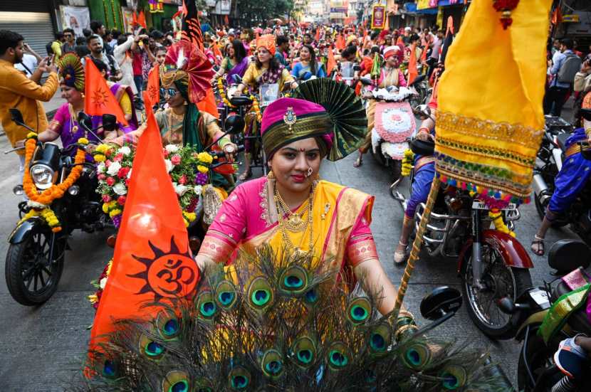 Gudi Padwa Girgaon Shobha yatra 2024 Mumbai Gudi Padwa Celebration see photos