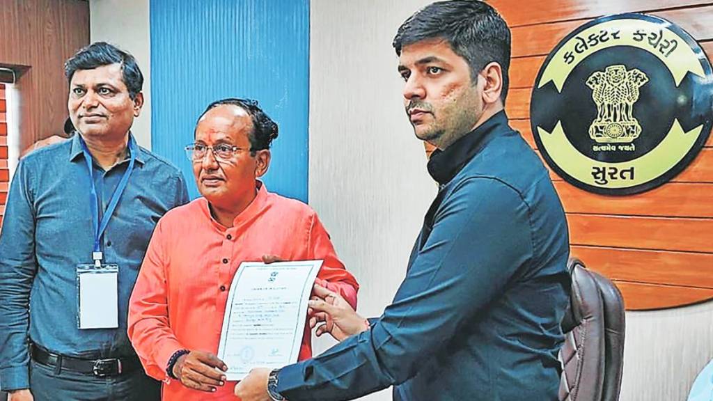 BJP Surat Candidate Wins Unopposed BJP Surat Candidate Wins Unopposed